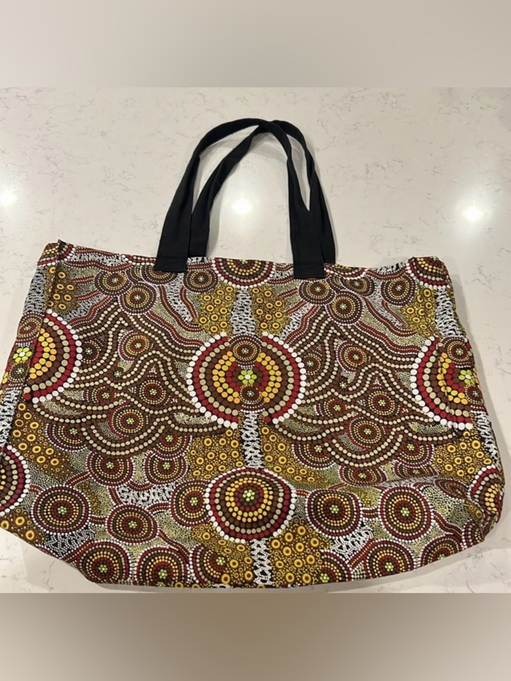 Bunabiri Australian Aboriginal Art Colours of the Land  Tote Bag